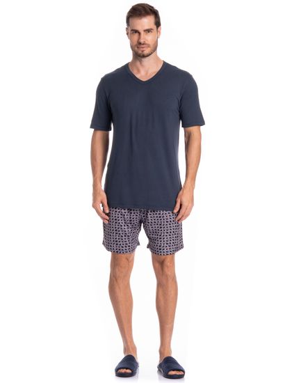 Pijama Masculino Curto Thomas Tombini - Imagem 3 - Desktop