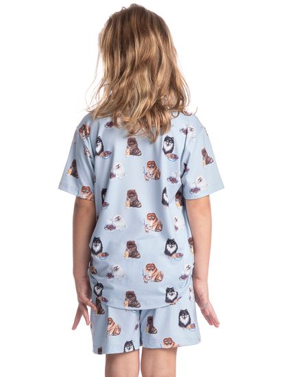 Pijama Infantil Feminino Curto Fresh Moka - Imagem 2 - Desktop