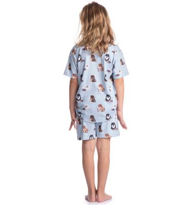 Pijama Infantil Feminino Curto Fresh Moka - Imagem 4 - Mobile
