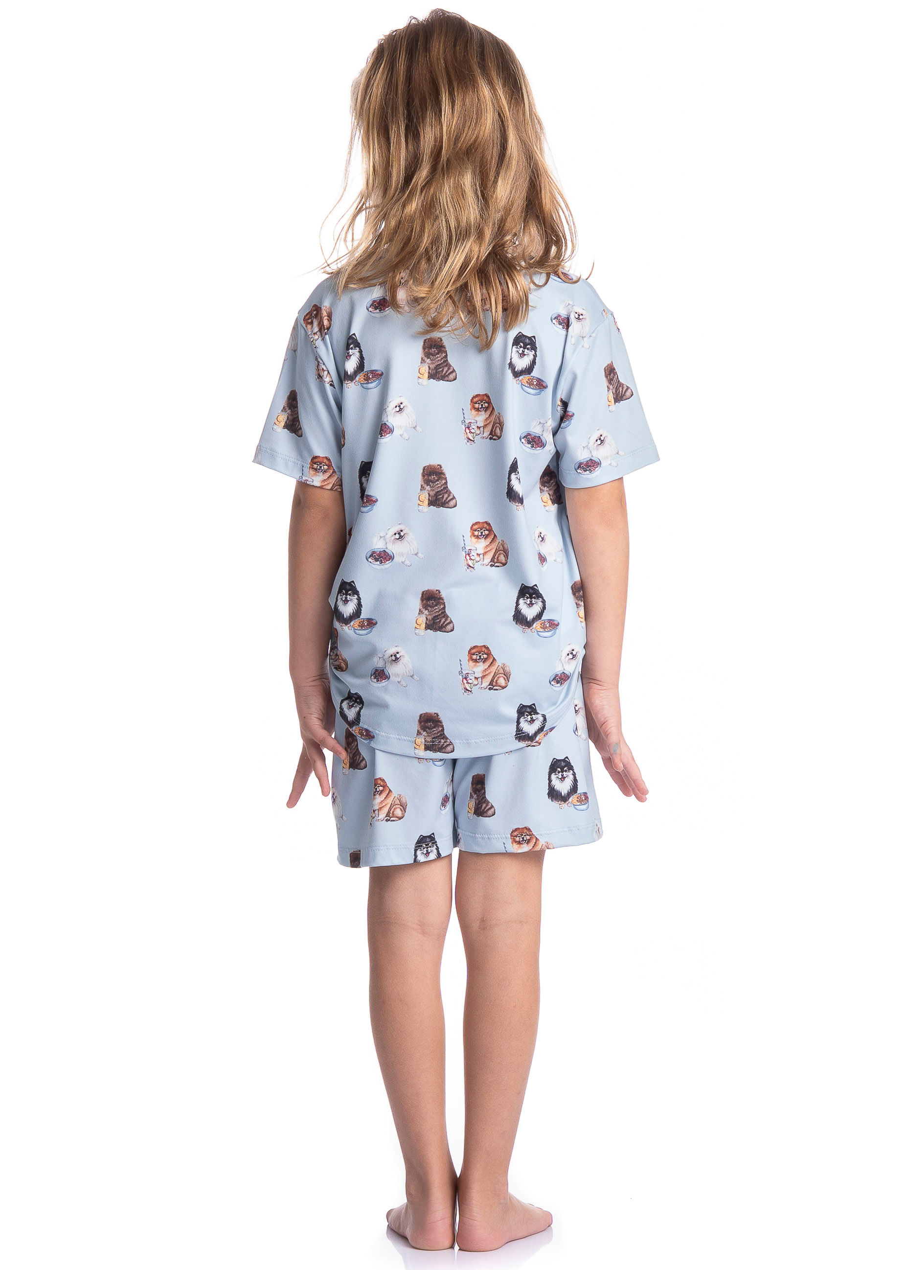 Pijama Infantil Feminino Curto Fresh Moka - Imagem 4 - Mobile