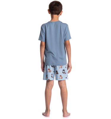 Pijama Infantil Masculino Curto Fresh Moka - Imagem 4 - Mobile