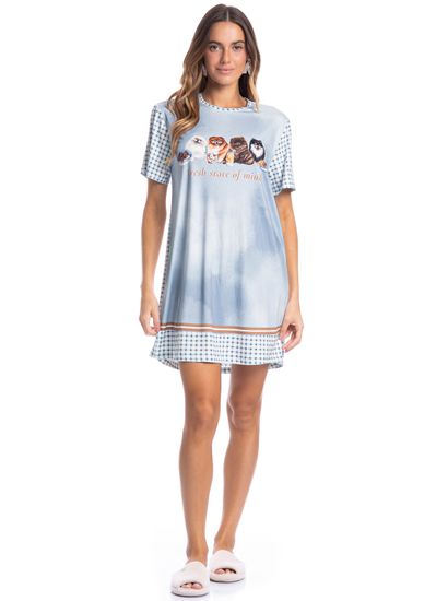 Camisão Feminino Curto Fresh Moka - Imagem 3 - Desktop