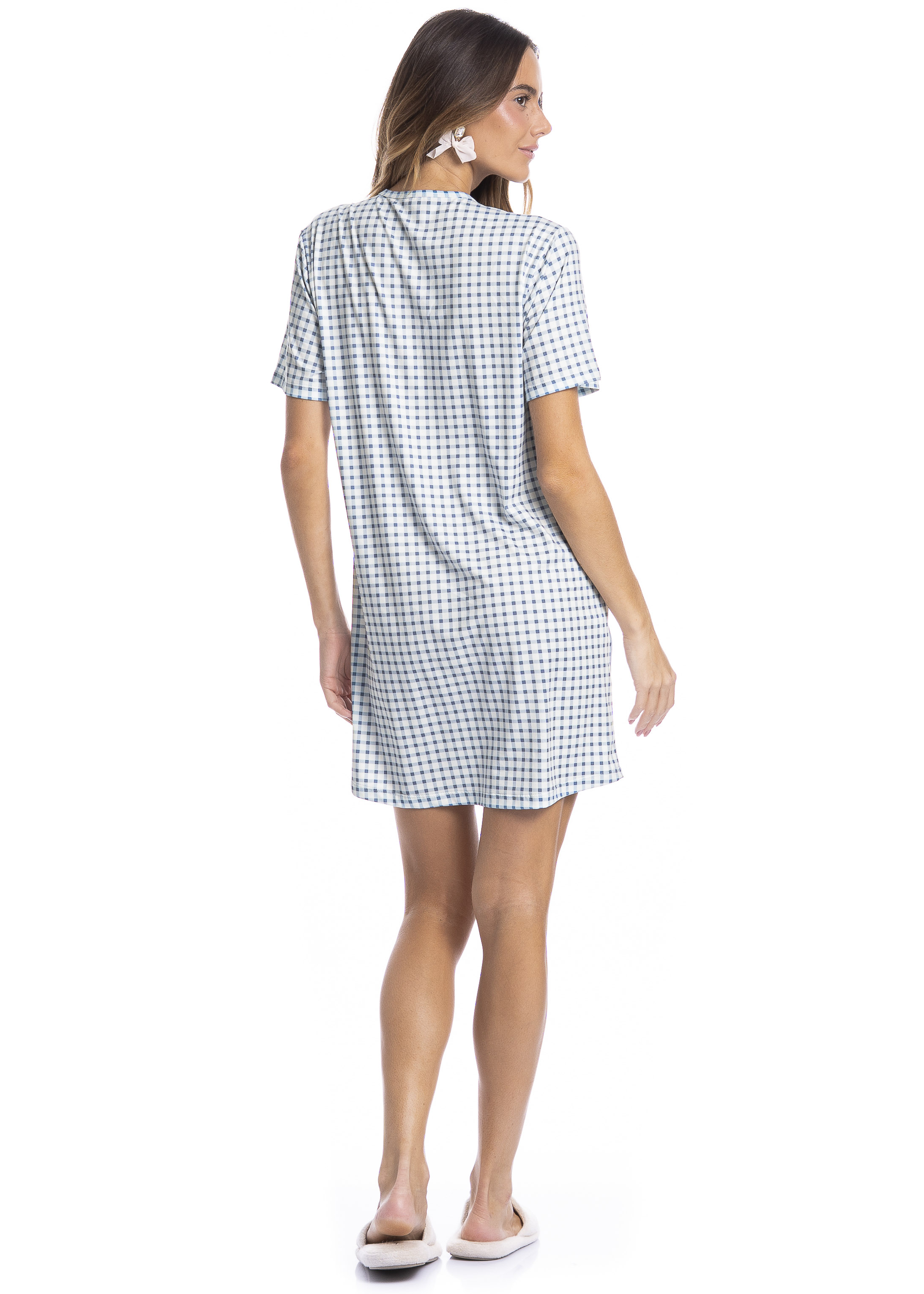 Camisão Feminino Curto Fresh Moka - Imagem 4 - Mobile