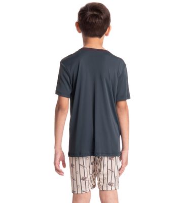 Pijama Infantil Masculino Curto Clóvis - Imagem 2 - Mobile