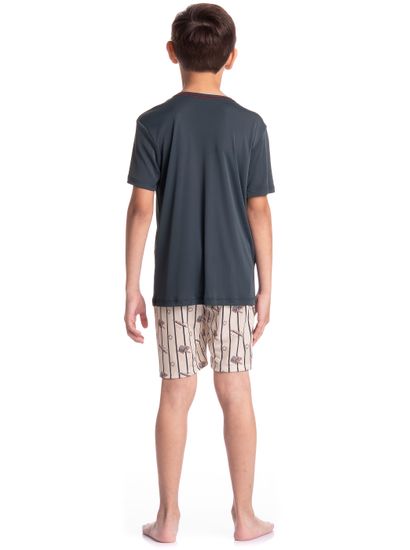 Pijama Infantil Masculino Curto Clóvis - Imagem 4 - Desktop