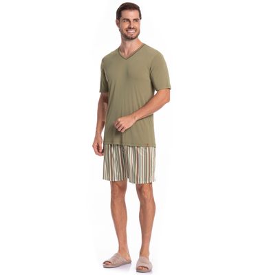 Pijama Masculino Curto Clóvis Tombini - Imagem 3 - Mobile