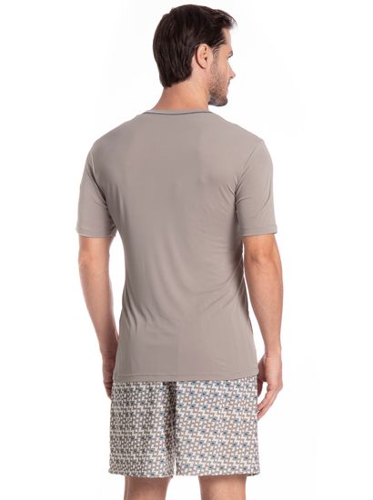 Pijama Masculino Curto Clóvis Tombini - Imagem 2 - Desktop