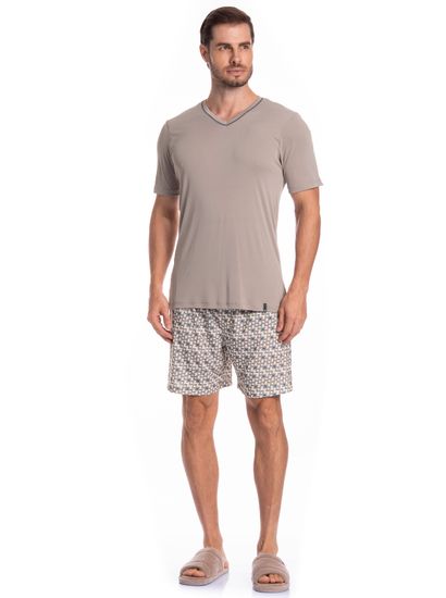 Pijama Masculino Curto Clóvis Tombini - Imagem 3 - Desktop