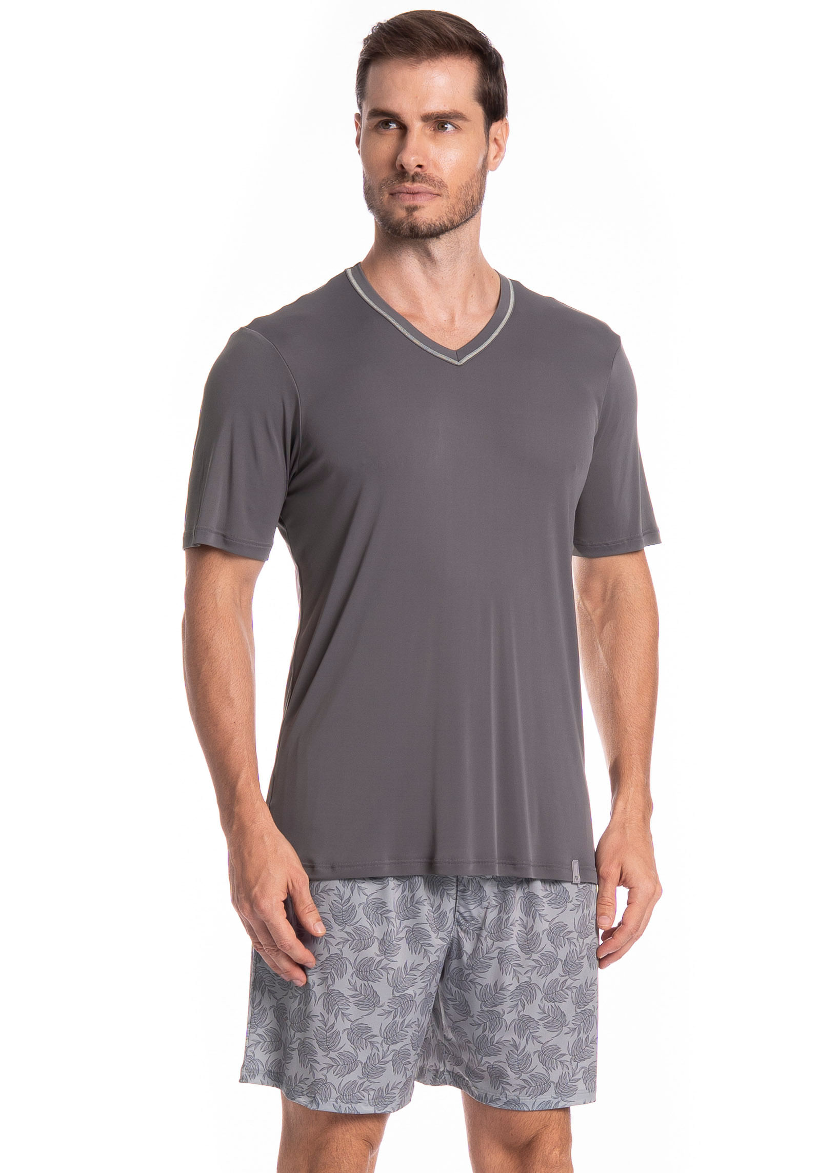 Pijama Masculino Curto Clóvis Tombini - Imagem 1