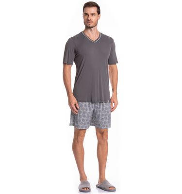 Pijama Masculino Curto Clóvis Tombini - Imagem 3 - Mobile