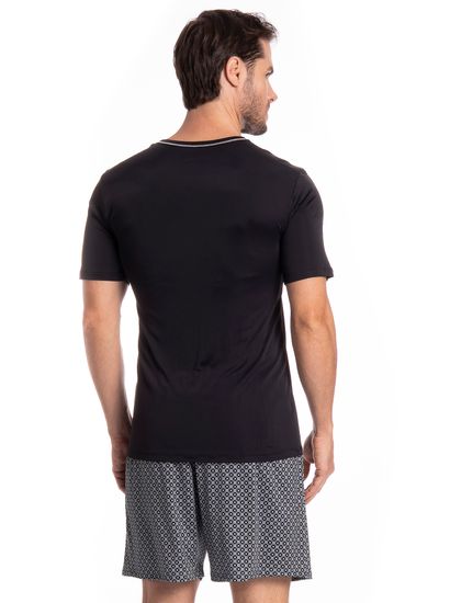 Pijama Masculino Curto Clóvis Tombini - Imagem 2 - Desktop