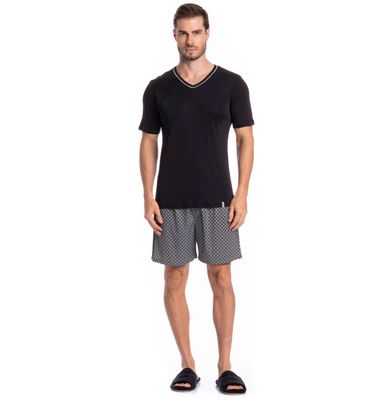 Pijama Masculino Curto Clóvis Tombini - Imagem 3 - Mobile