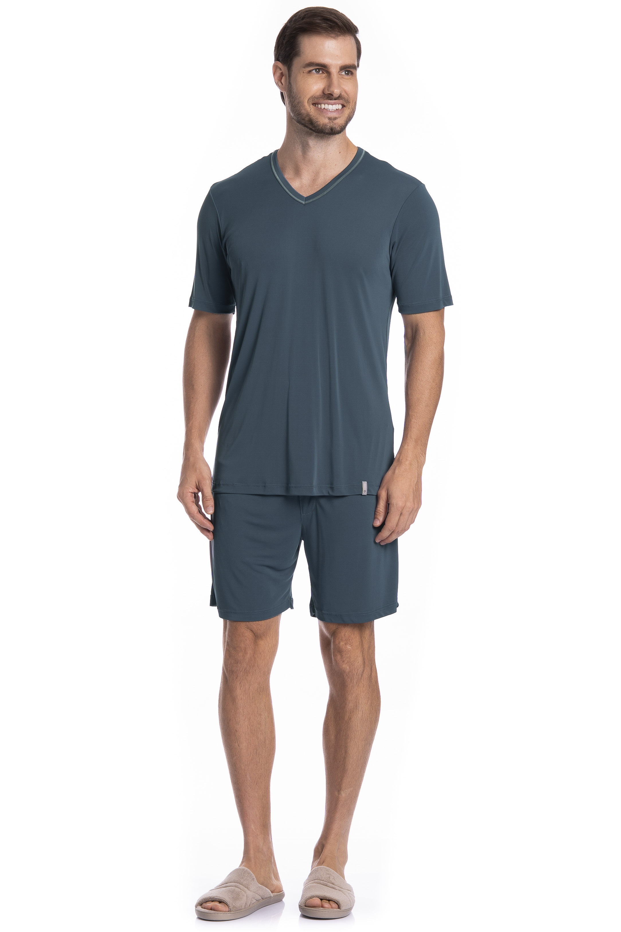 Pijama Masculino Curto Rafael Tombini - Imagem 3 - Mobile