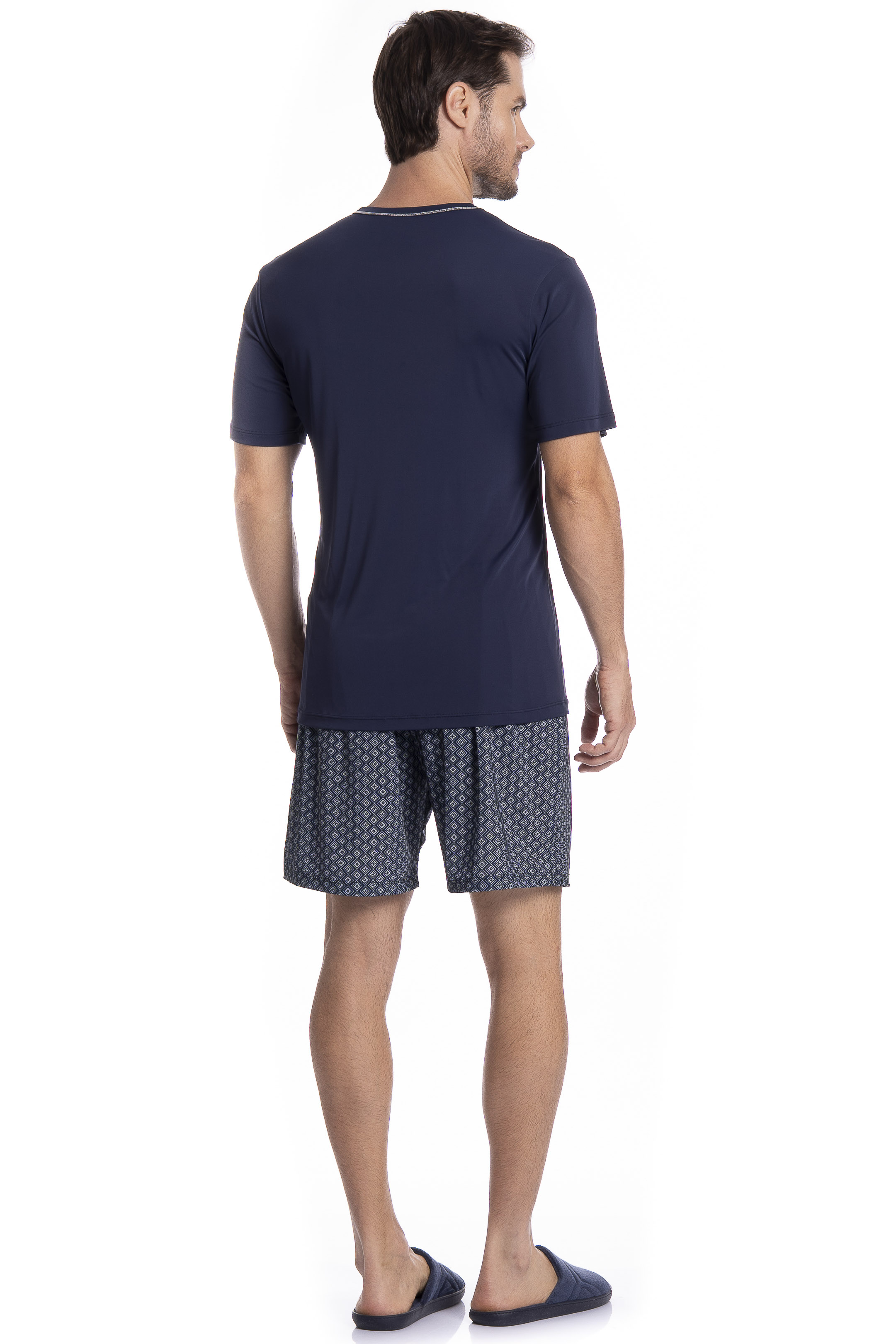 Pijama Masculino Curto Clóvis Tombini - Imagem 4 - Mobile