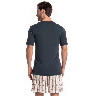 Pijama Masculino Curto Clóvis Tombini - Imagem 2 - Mobile