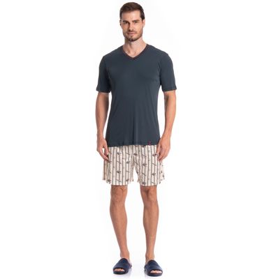 Pijama Masculino Curto Clóvis Tombini - Imagem 3 - Mobile