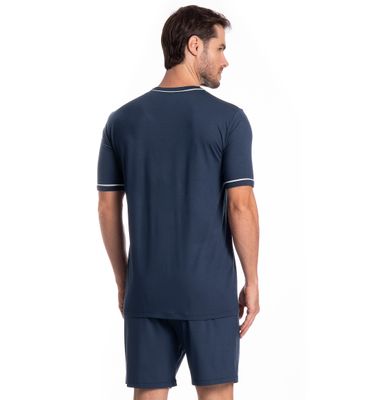 Pijama Masculino Curto Carlos Tombini - Imagem 2 - Mobile