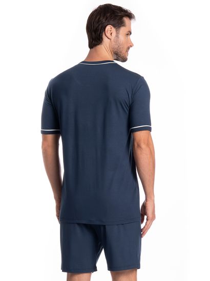 Pijama Masculino Curto Carlos Tombini - Imagem 2 - Desktop