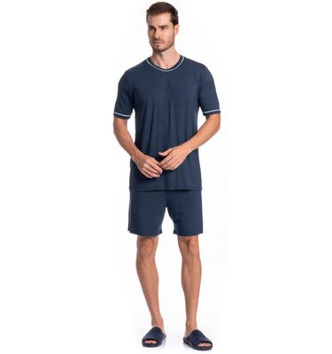 Pijama Masculino Curto Carlos Tombini - Imagem 3 - Mobile