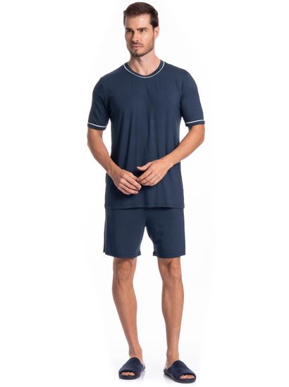 Pijama Masculino Curto Carlos Tombini - Imagem 3 - Desktop