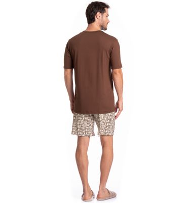 Pijama Curto Grid Tombini - Imagem 4 - Mobile