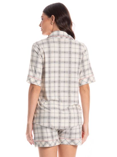 Pijama Feminino Curto Americano Chess - Imagem 2 - Desktop