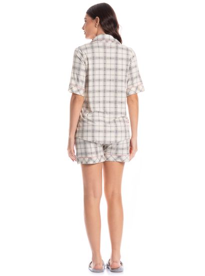 Pijama Feminino Curto Americano Chess - Imagem 4 - Desktop