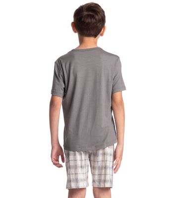 Pijama Infantil Curto Masculino Chess - Imagem 2 - Mobile