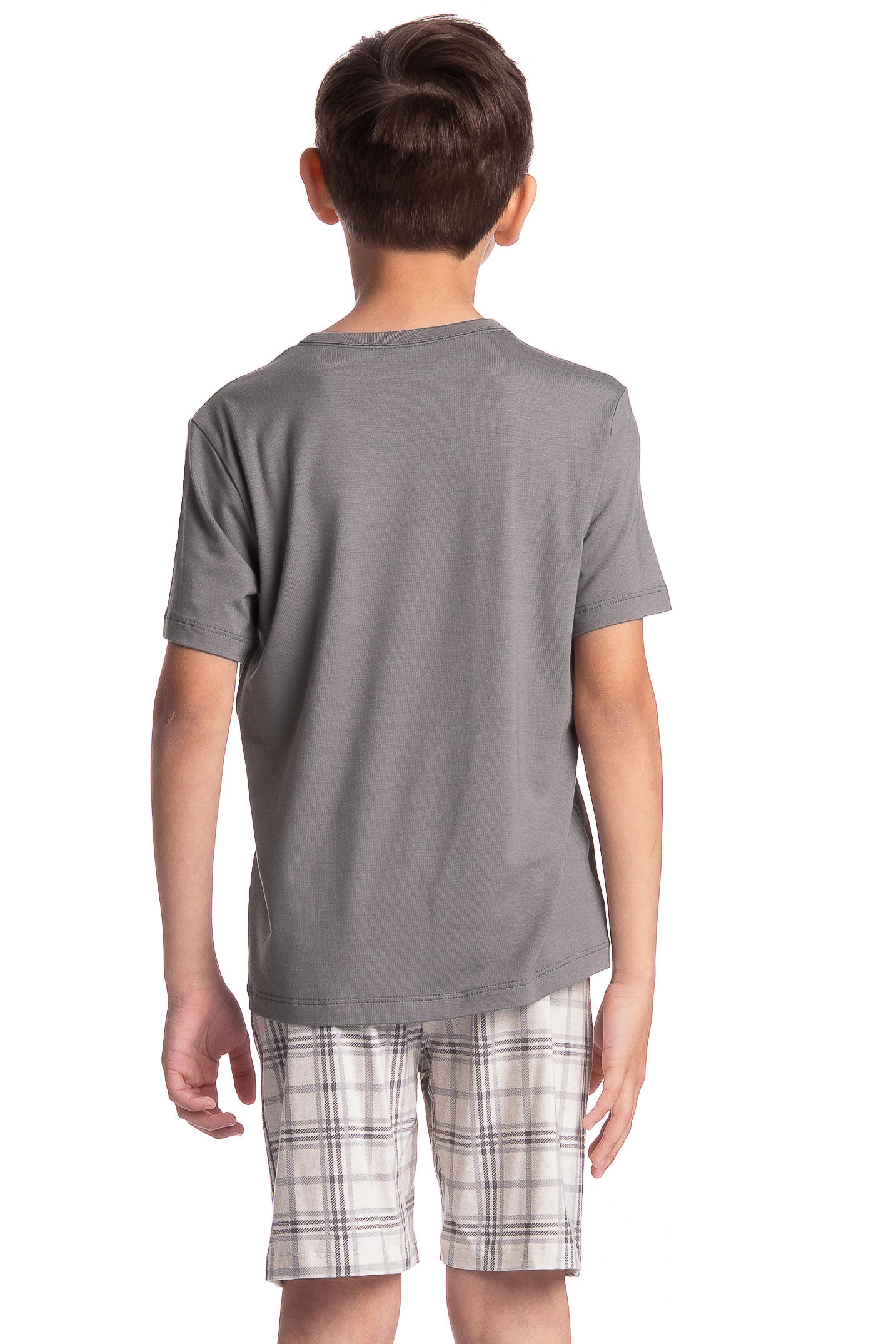 Pijama Infantil Curto Masculino Chess - Imagem 2 - Mobile