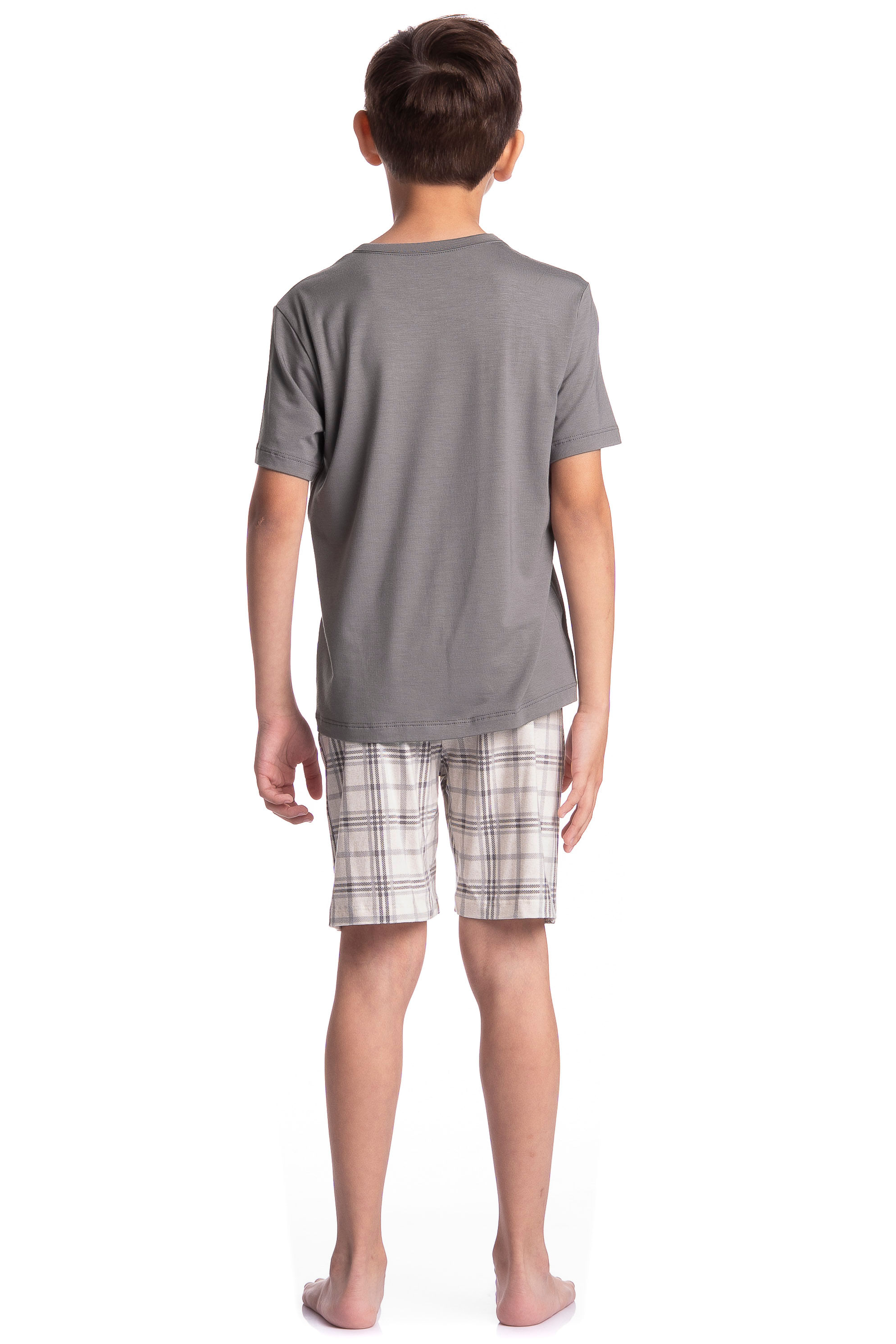Pijama Infantil Curto Masculino Chess - Imagem 4 - Mobile