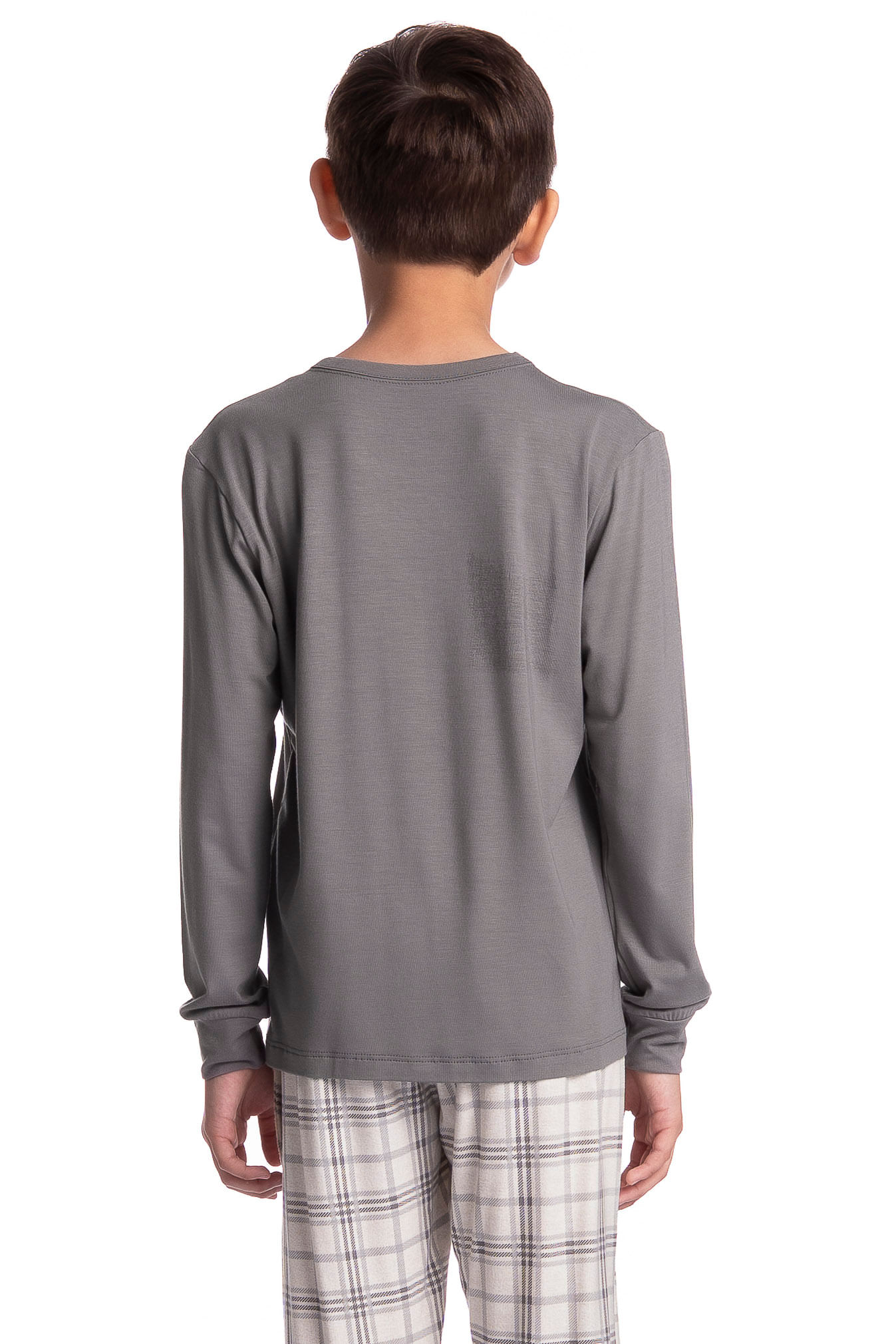 Pijama Infantil Longo Masculino Chess - Imagem 4 - Mobile