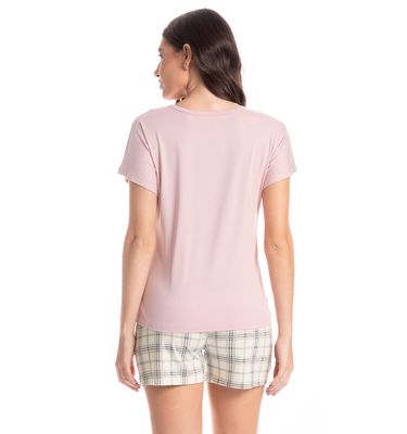 Pijama Feminino Curto Chess - Imagem 2 - Mobile