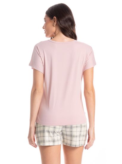 Pijama Feminino Curto Chess - Imagem 2 - Desktop