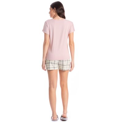 Pijama Feminino Curto Chess - Imagem 4 - Mobile