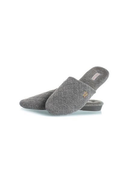 Chinelo Em Plush Bia Cinza - Imagem 1