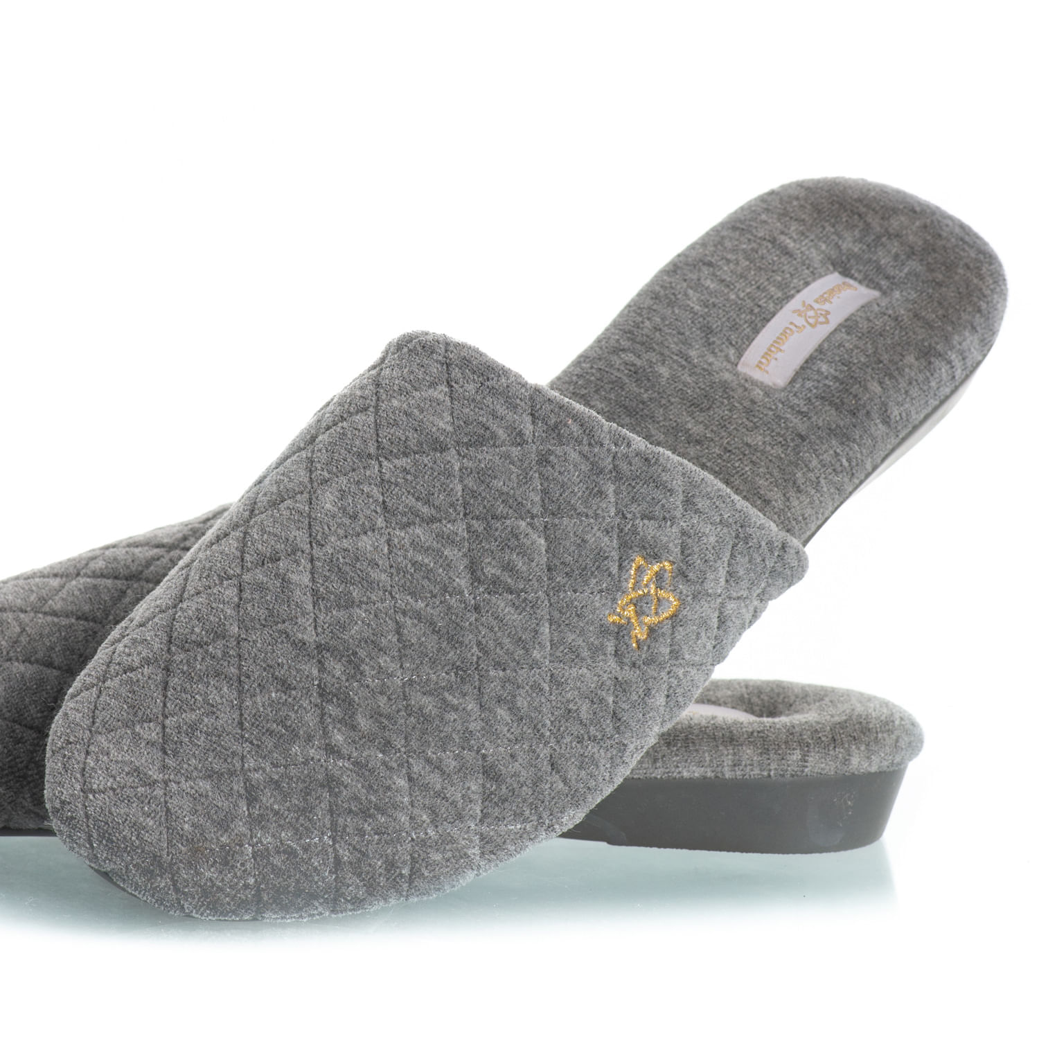 Chinelo Em Plush Bia Cinza - Imagem 2