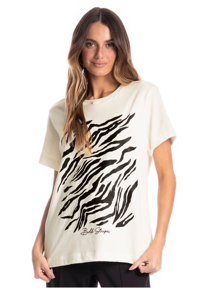 Camiseta Feminina Riviera Branco - Imagem 1
