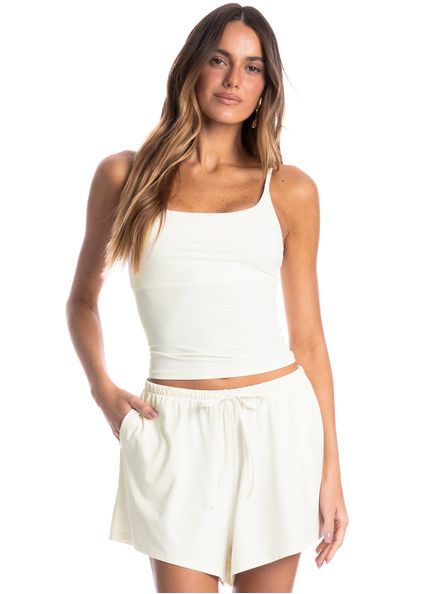 Shorts Feminino Madrid Branco - Imagem 1