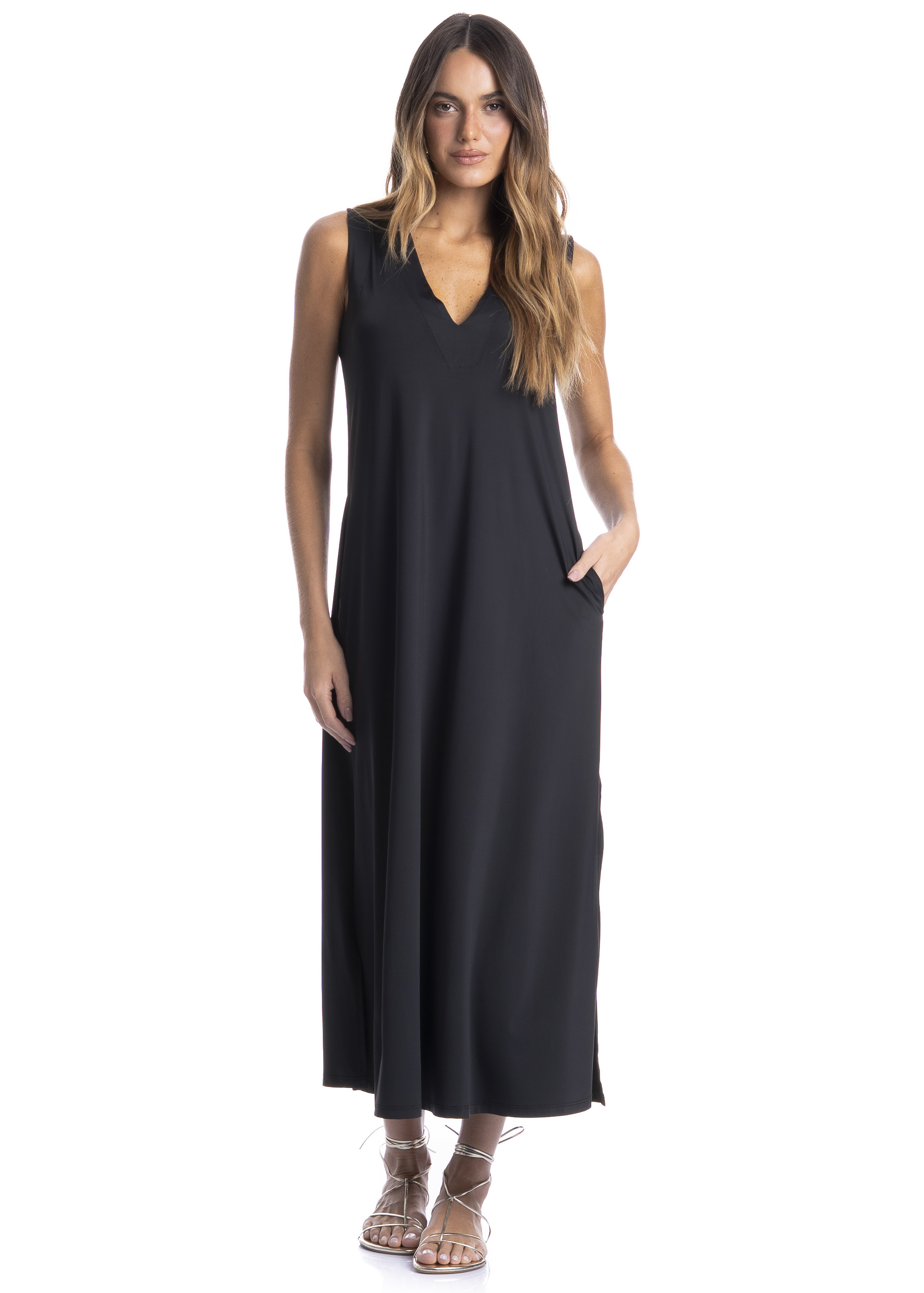 Vestido Vera Com Bolso Madrid - Imagem 1