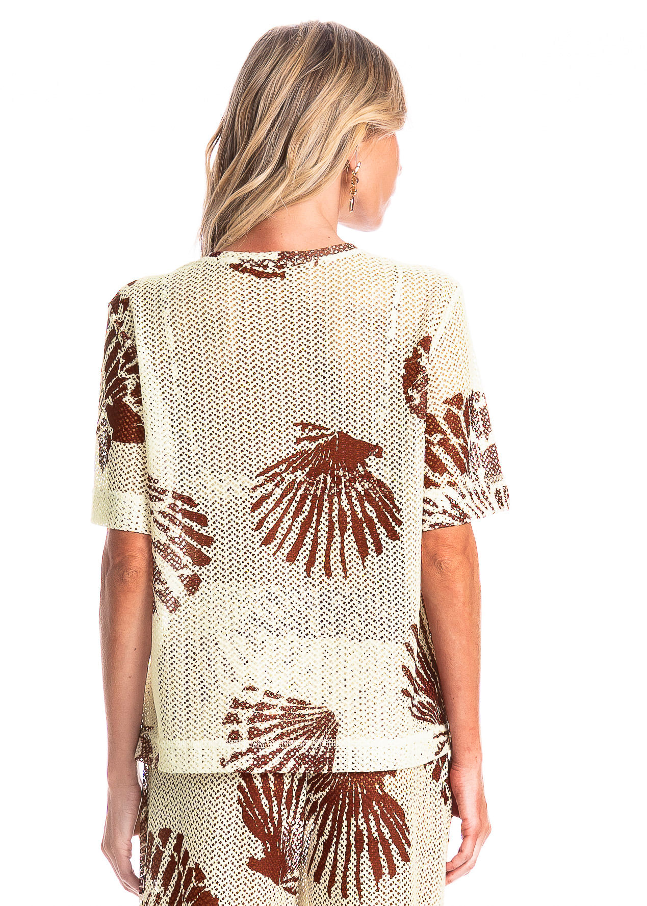 Blusa Feminina Conchas Marrom - Imagem 2