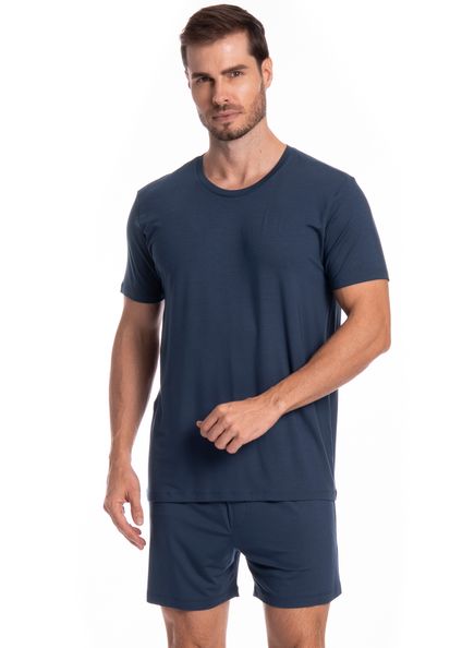Camiseta Masculina Roma Tombini Azul-marinho - Imagem 1