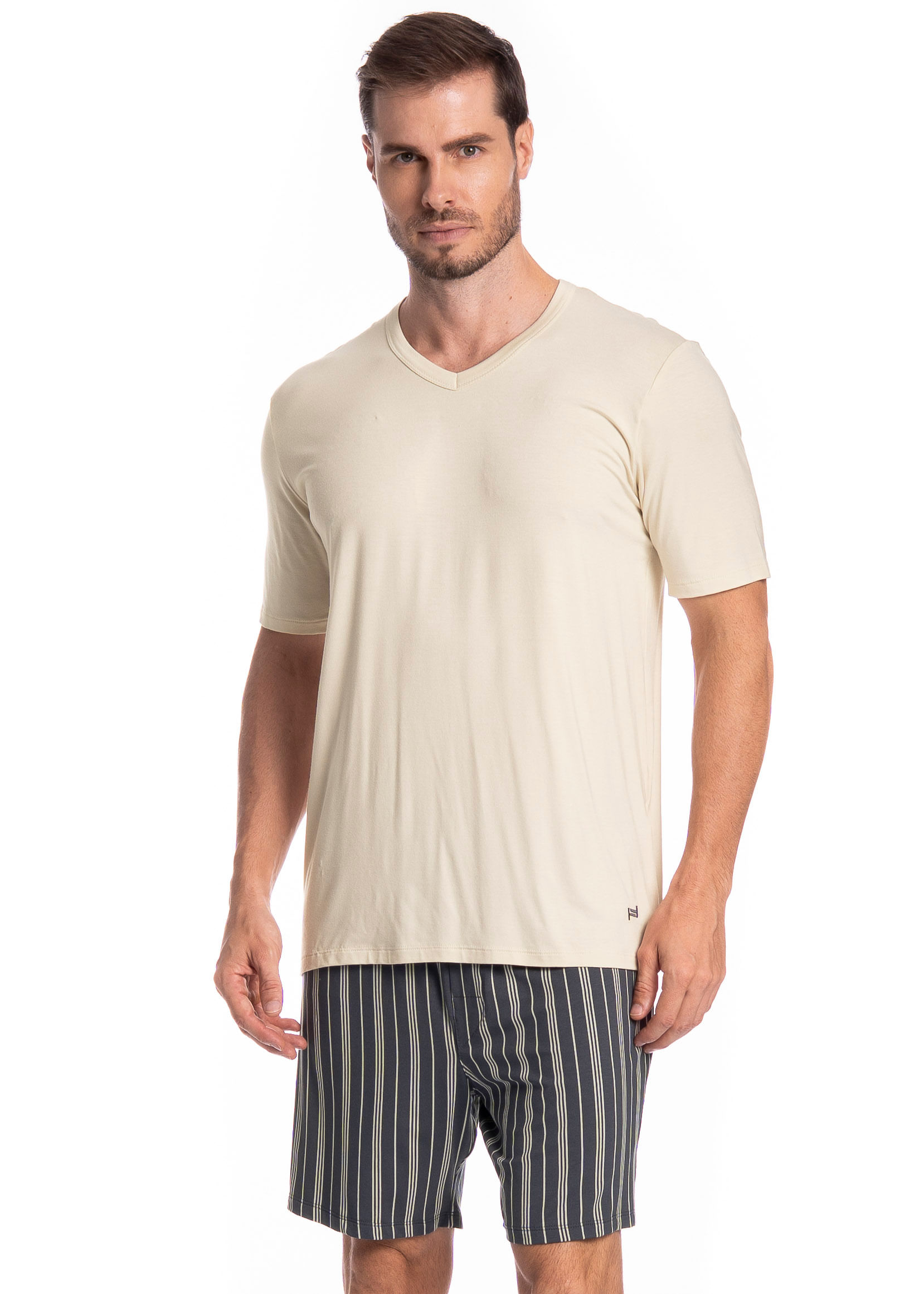 Pijama Masculino Curto Felipe Tombini - Imagem 1