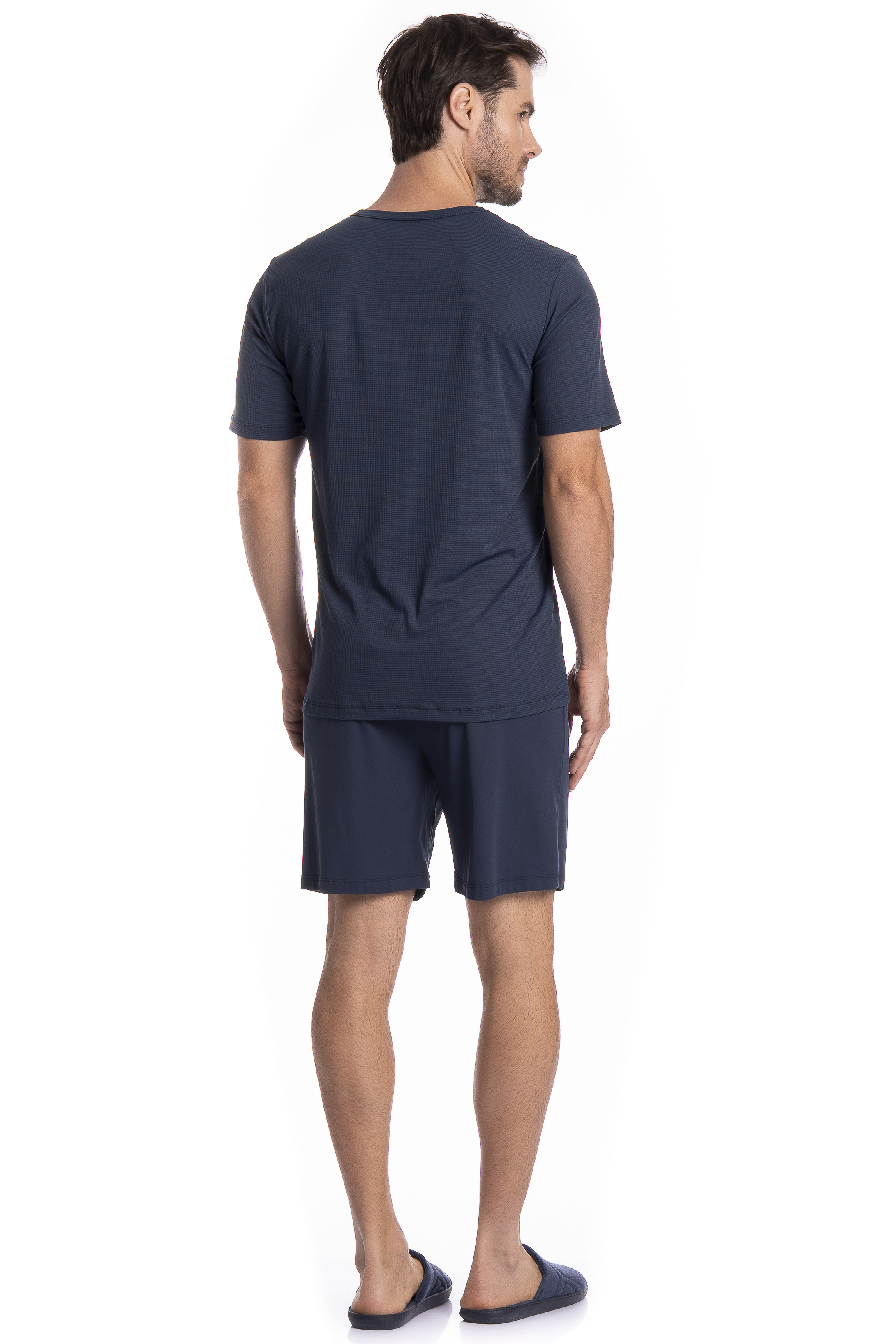Pijama Masculino Curto Vicente Tombini - Imagem 4 - Mobile