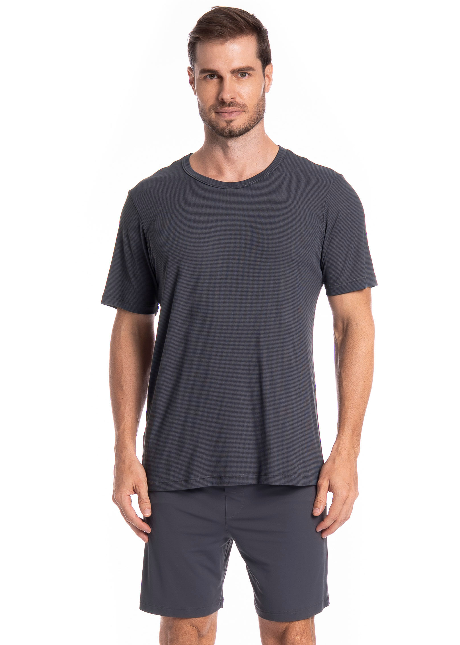 Pijama Masculino Curto Vicente Tombini - Imagem 1