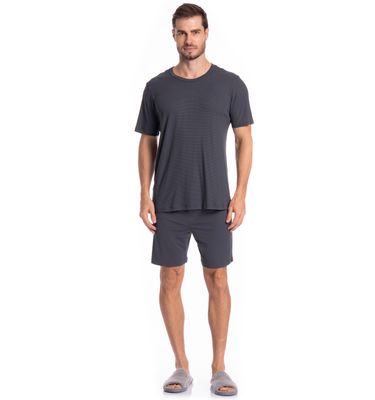 Pijama Masculino Curto Vicente Tombini - Imagem 3 - Mobile