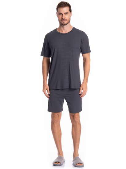 Pijama Masculino Curto Vicente Tombini - Imagem 3 - Desktop