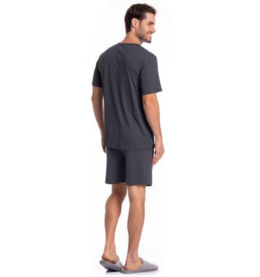 Pijama Masculino Curto Vicente Tombini - Imagem 4 - Mobile