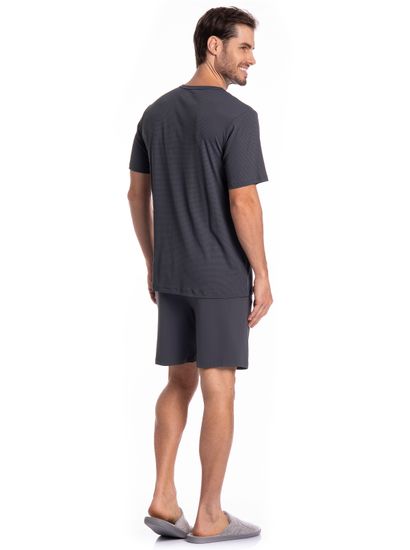 Pijama Masculino Curto Vicente Tombini - Imagem 4 - Desktop