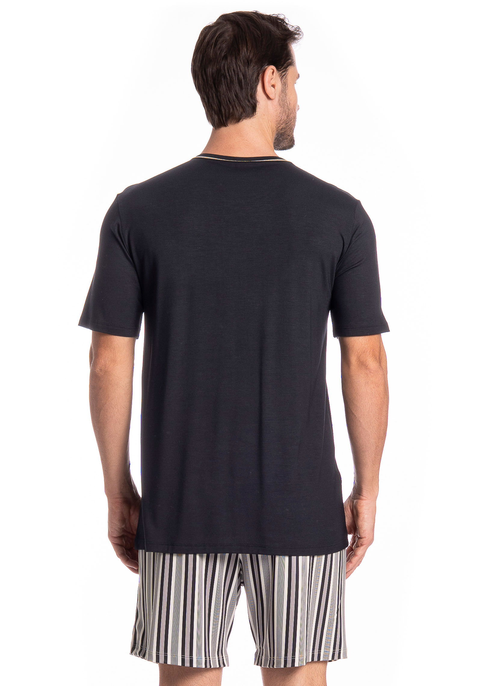 Pijama Masculino Curto Nicolas Tombini - Imagem 2 - Mobile