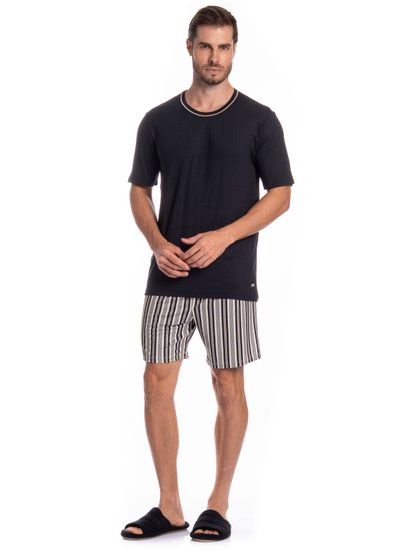 Pijama Masculino Curto Nicolas Tombini - Imagem 3 - Desktop